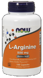 L-Arginine 500 mg (100 Caps) NOW Foods